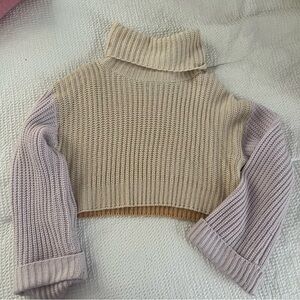 Multicolor cropped sweater